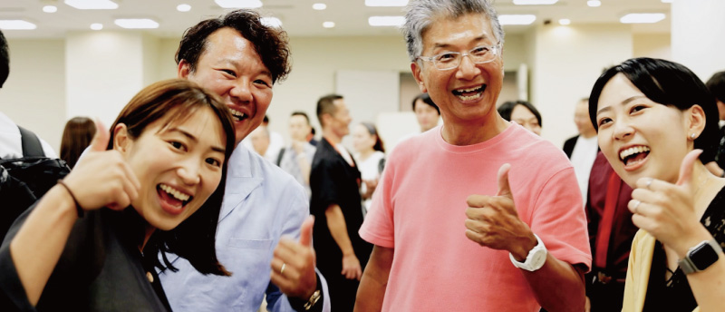 笑顔の利用者